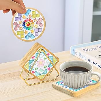 Amazon.com: UXORSN 4 Sets DIY Mosaic Tiles for Crafts Mixed
